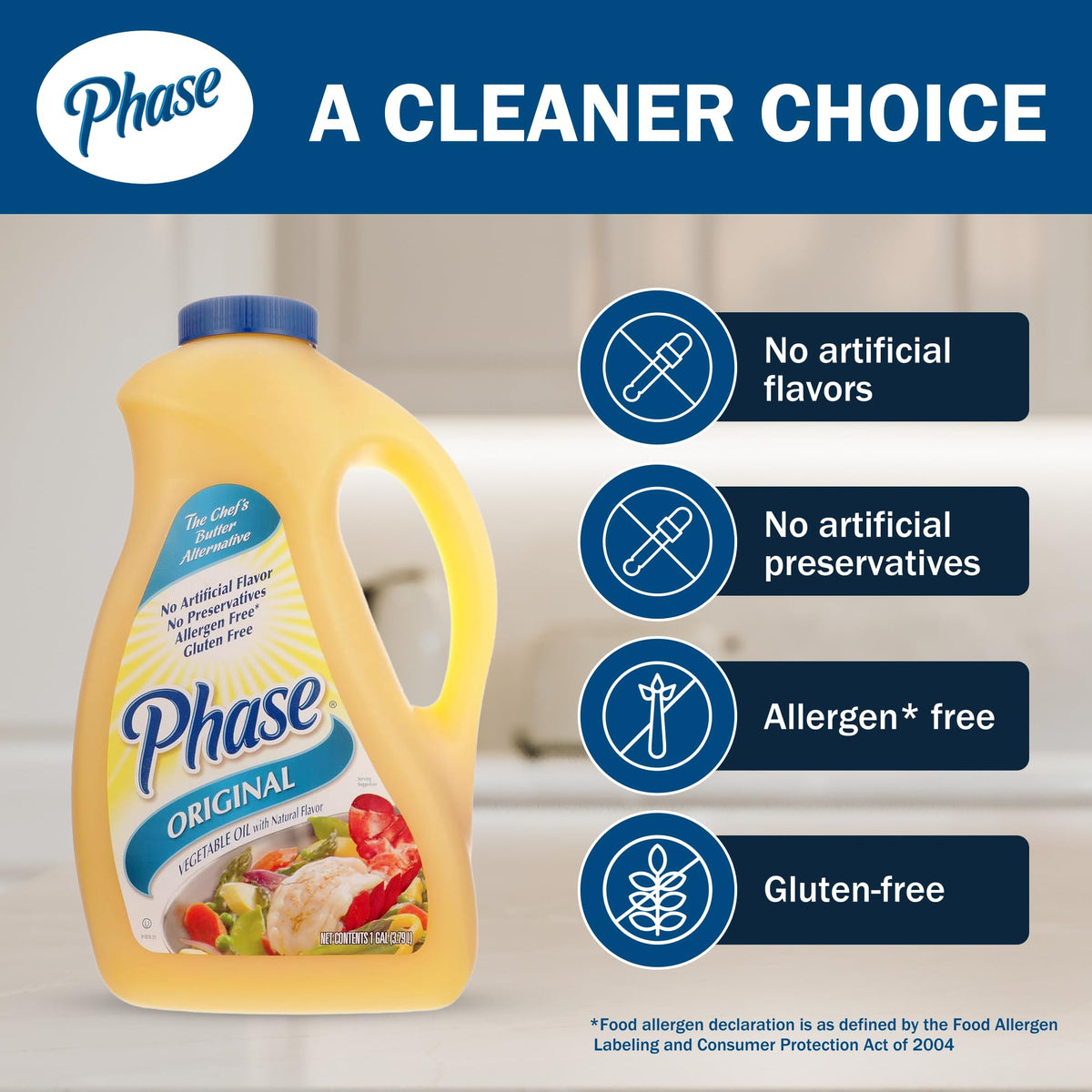 Ventura Foods Phase Original Liquid Butter Alternative – Dairy-Free, High-Heat Cooking Oil