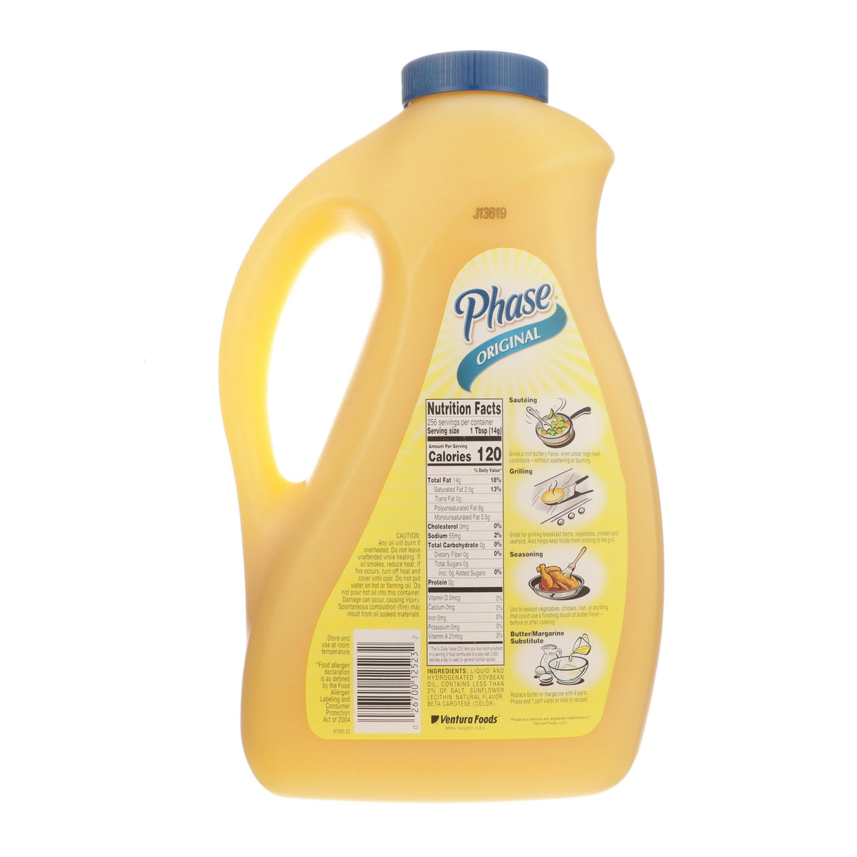 Ventura Foods Phase Original Liquid Butter Alternative – Dairy-Free, High-Heat Cooking Oil