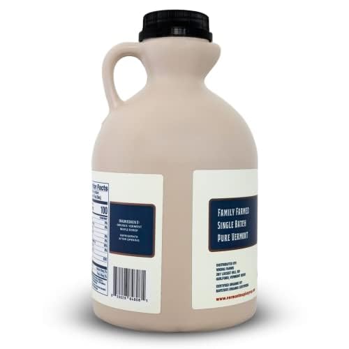 Vermont Maple Syrup - 32 oz Grade A Golden Delicate Organic, 100% Pure