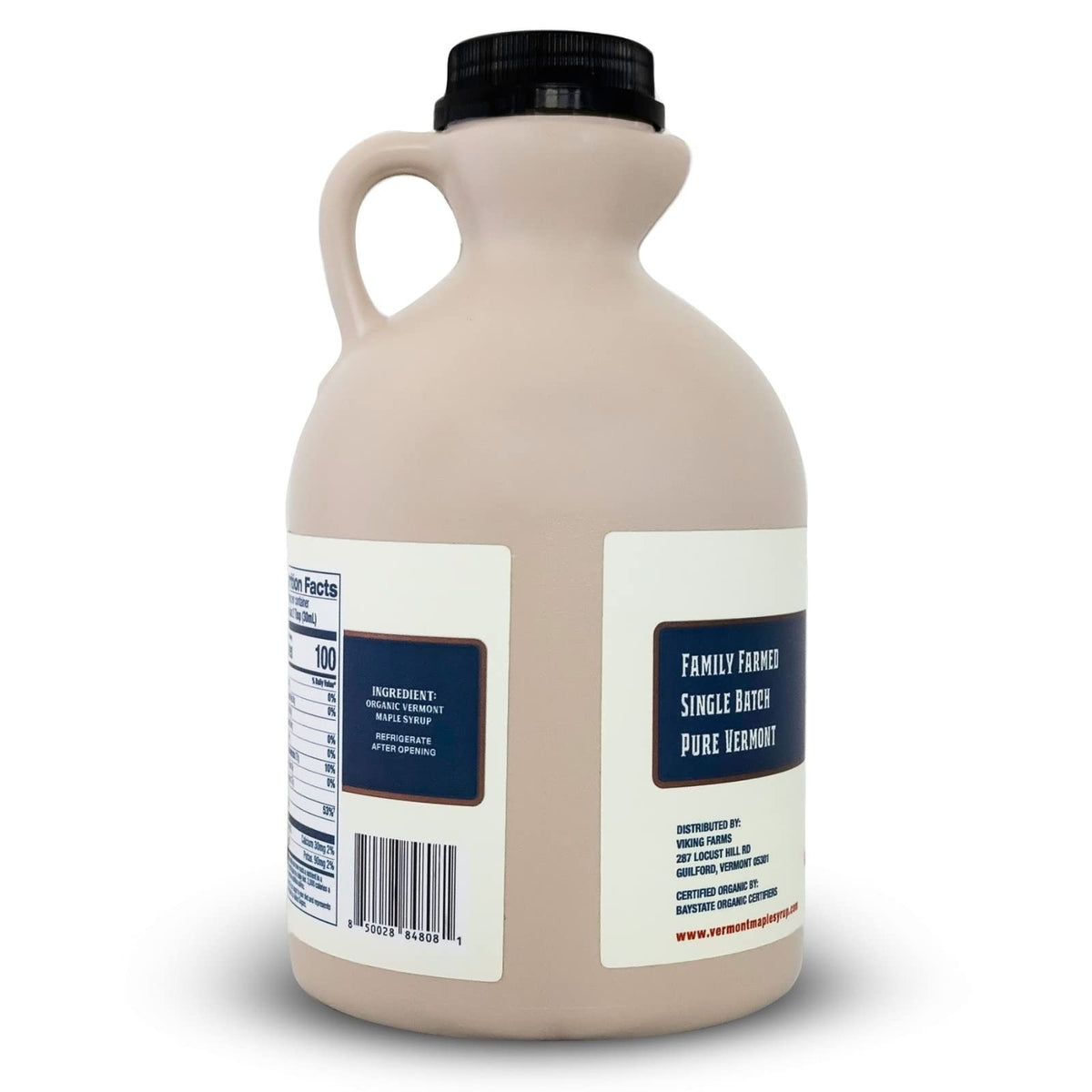 Vermont Maple Syrup 32 oz Grade A Amber Rich — 100% Pure Organic, Gluten-Free & Vegan