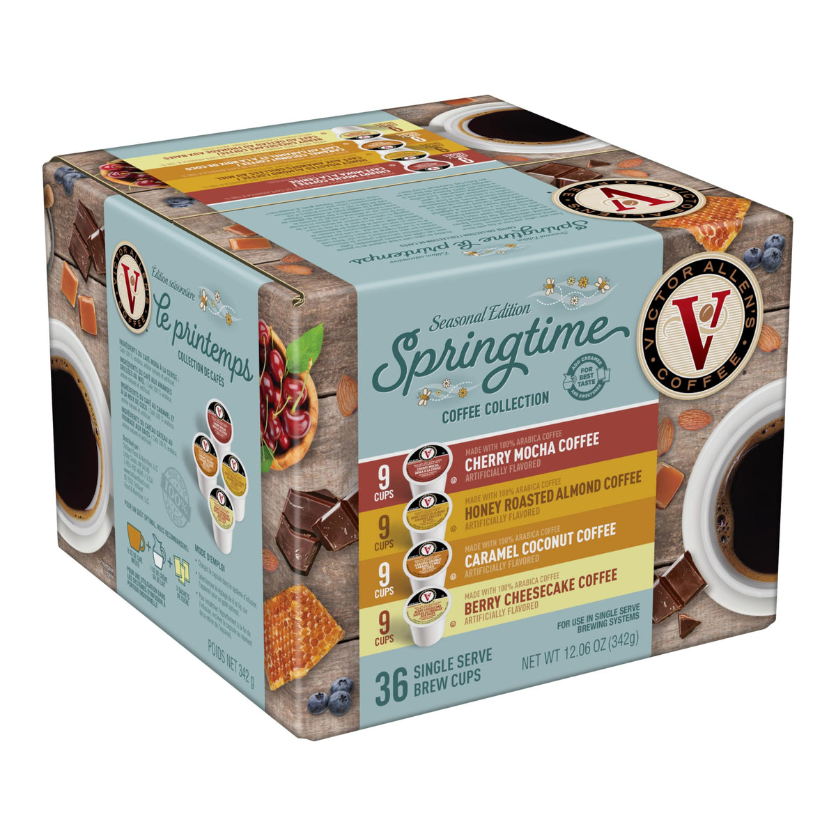 Victor Allen's Coffee Springtime Variety Pack – 36-Count Medium Roast K-Cups