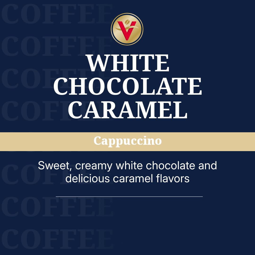 Victor Allen's White Chocolate Caramel Cappuccino Pods, 42 Count, Keurig K-Cup Compatible