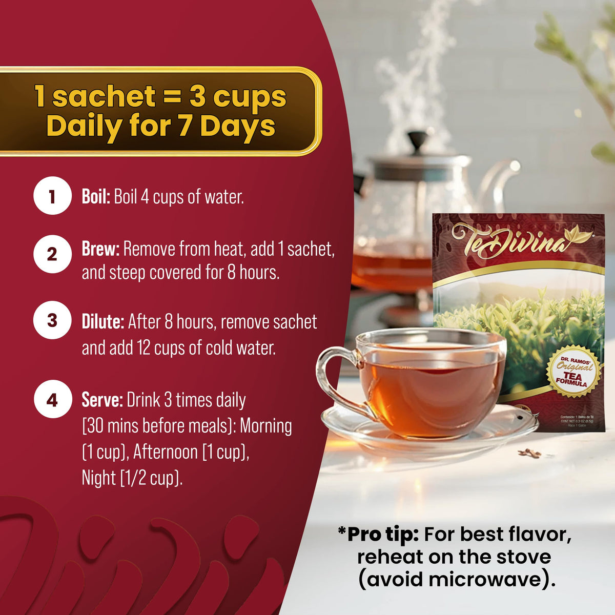 Vida Divina Te Divina Slimming Detox Tea – 7-Day Belly & Digestive Cleanse
