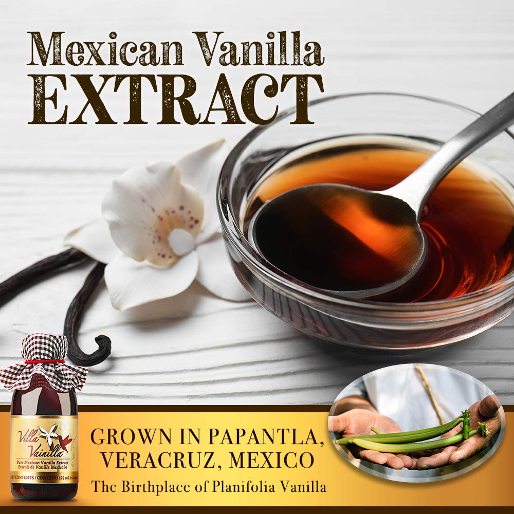 Villa Vainilla Pure Vanilla Extract – Premium Real Mexican Vanilla, 8.4 fl oz
