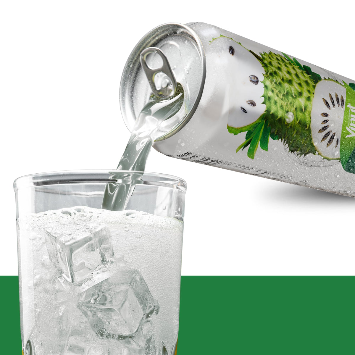 VINUT 100% Soursop Juice — No Added Sugar, Not From Concentrate | 16.9 oz Can (Pack of 12)