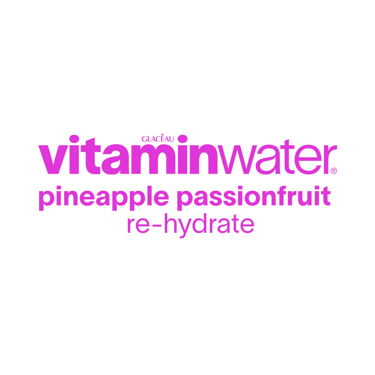 Vitaminwater Zero Sugar Pineapple Passionfruit Re-hydrate – 20 oz Bottle, 12 Pack