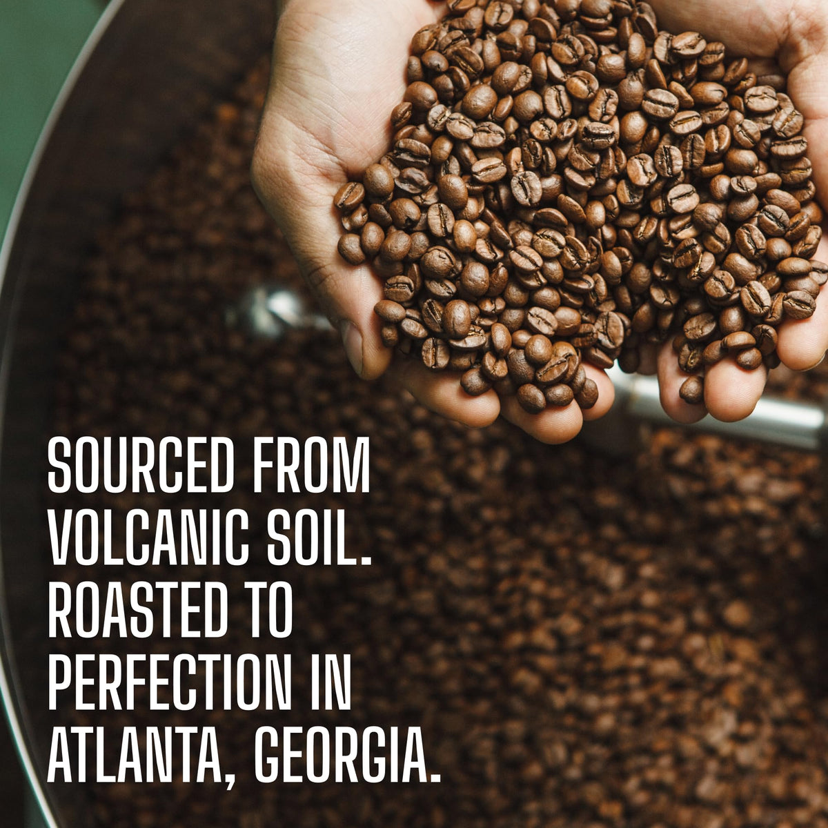 Volcanica Coffee Brazil Peaberry – Whole Bean, Fresh Roasted, 16-ounce