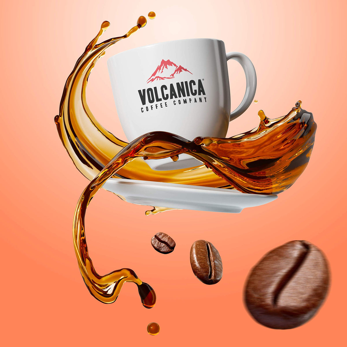 Volcanica Coffee: Ethiopian Yirgacheffe - Whole Bean, USDA Organic, Kosher, Fresh Roasted 16 oz