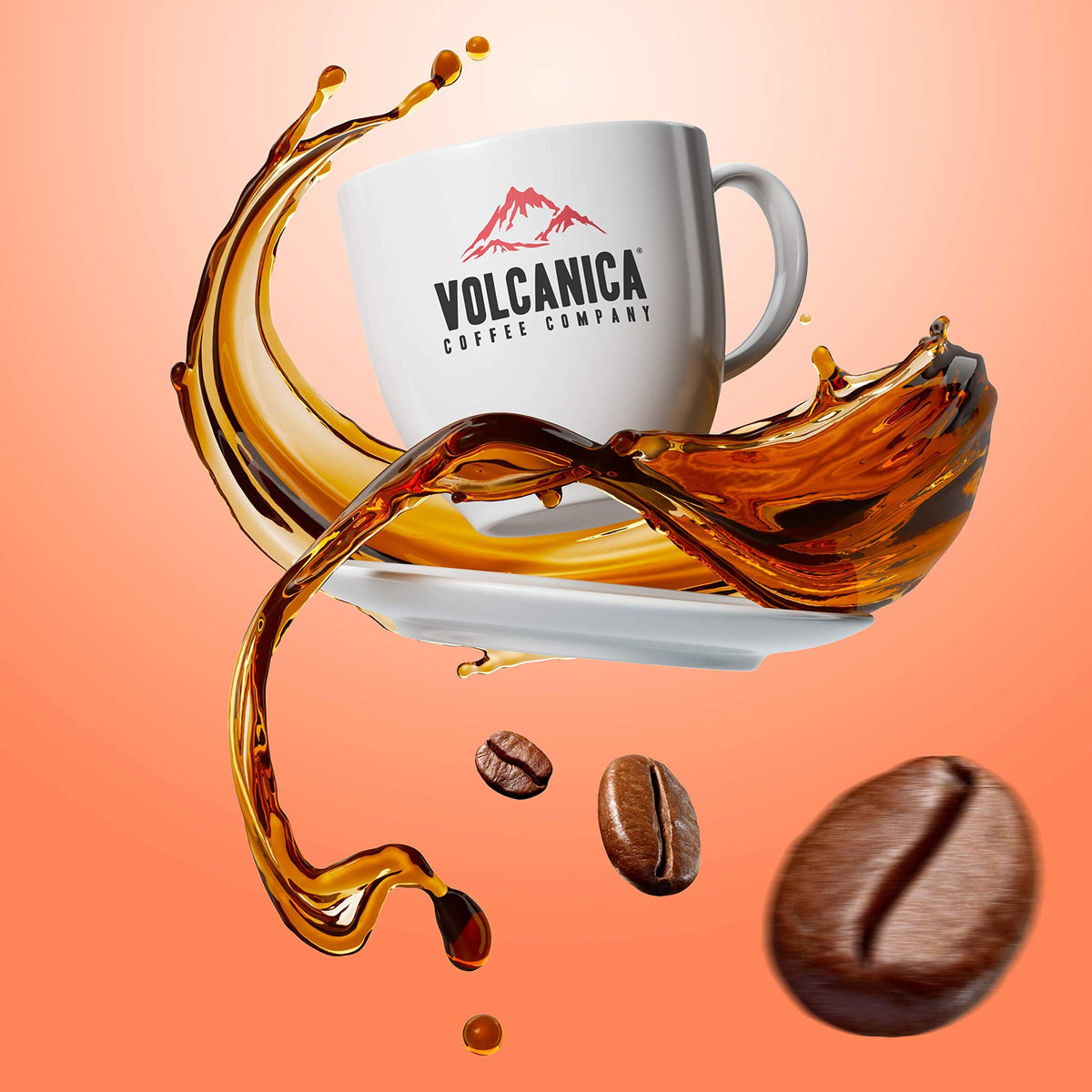 Volcanica Kenya AA Coffee – 100% Pure Whole Bean, Fresh Roasted, Kosher, 16 oz