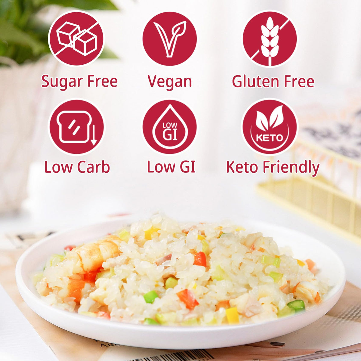 VOLO VERO Konjac Noodles Variety Pack – Gluten-Free, Sugar-Free, Keto Ready-to-Eat Noodles (10 Packs)