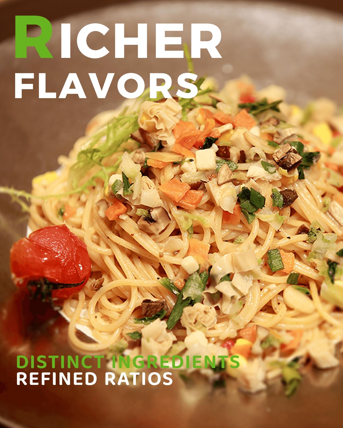 vSlice Dried Ramen Toppings – 12-Vegetable Blend with Goji & White Mushroom