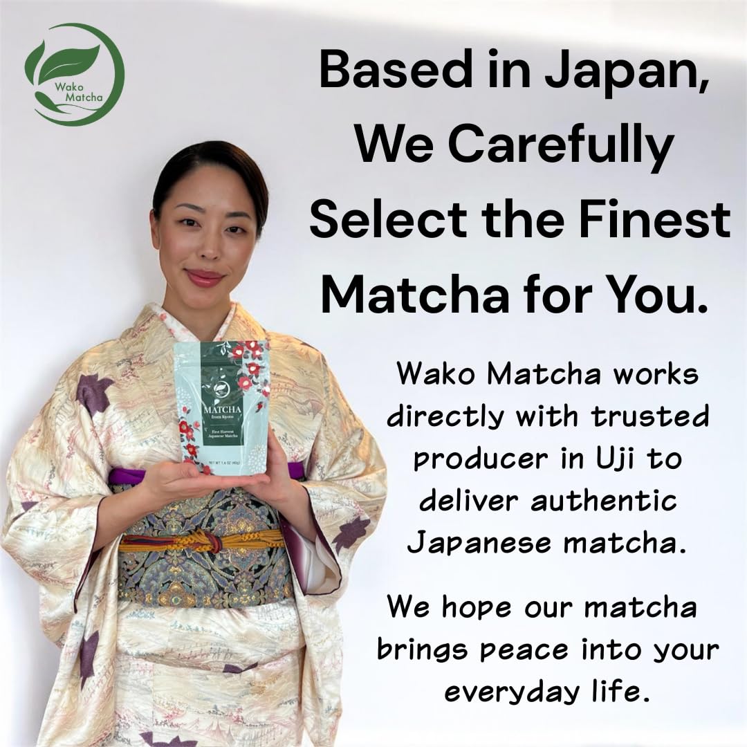 Wako Matcha: Uji Single-Origin Ceremonial-Grade Matcha Powder (40g) – First Harvest, Kyoto