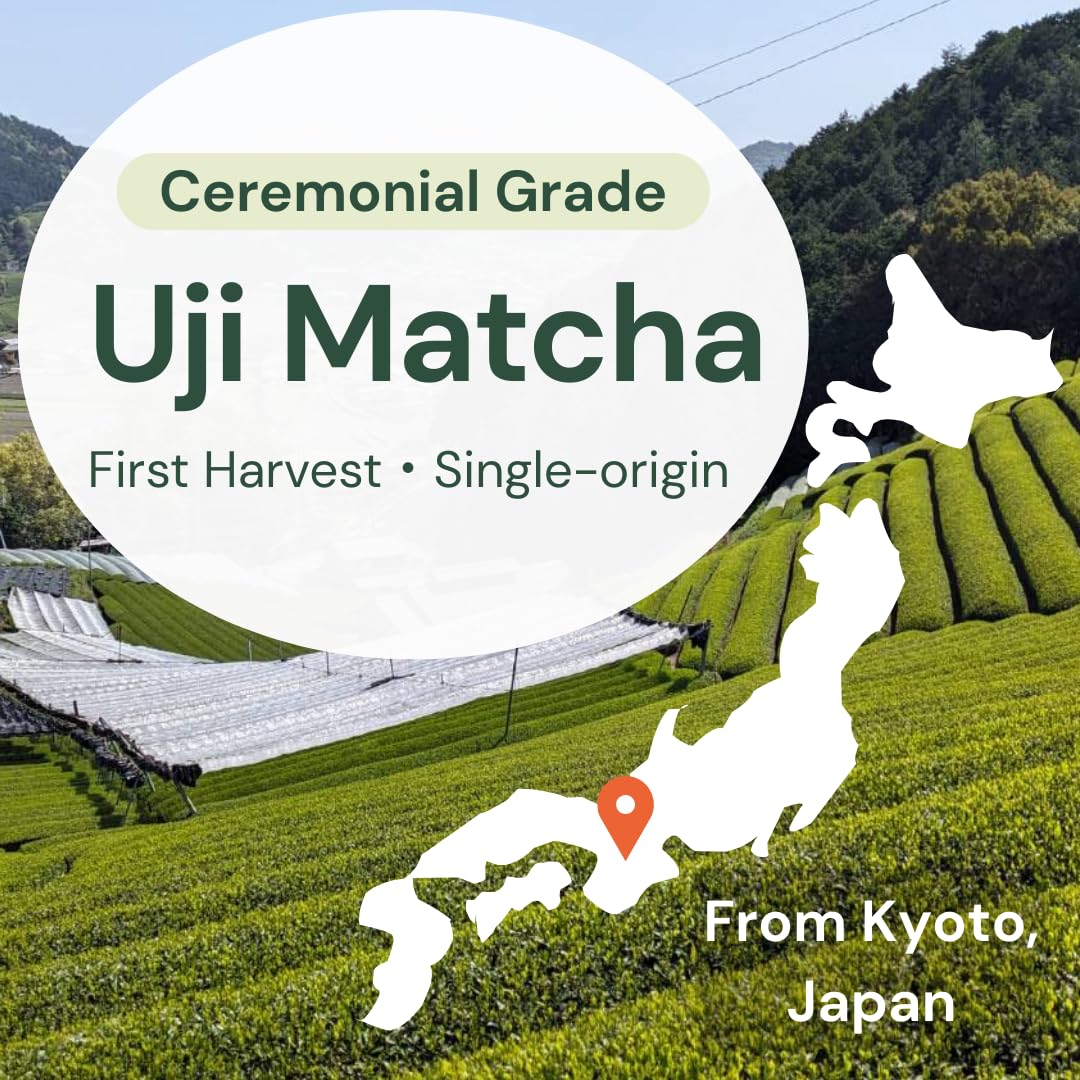 Wako Matcha: Uji Single-Origin Ceremonial-Grade Matcha Powder (40g) – First Harvest, Kyoto