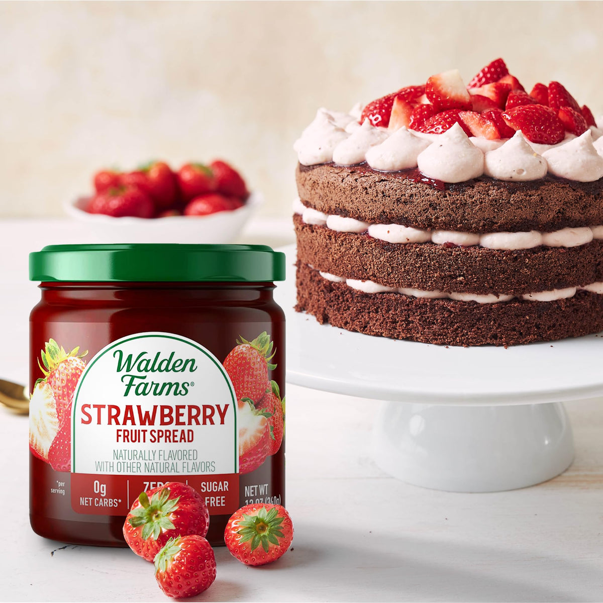 Walden Farms Fruit Spread Variety Pack – Zero Calorie, 0 Net Carbs, Keto-Friendly & Vegan (Blueberry, Raspberry & Strawberry, 3 x 12 oz)