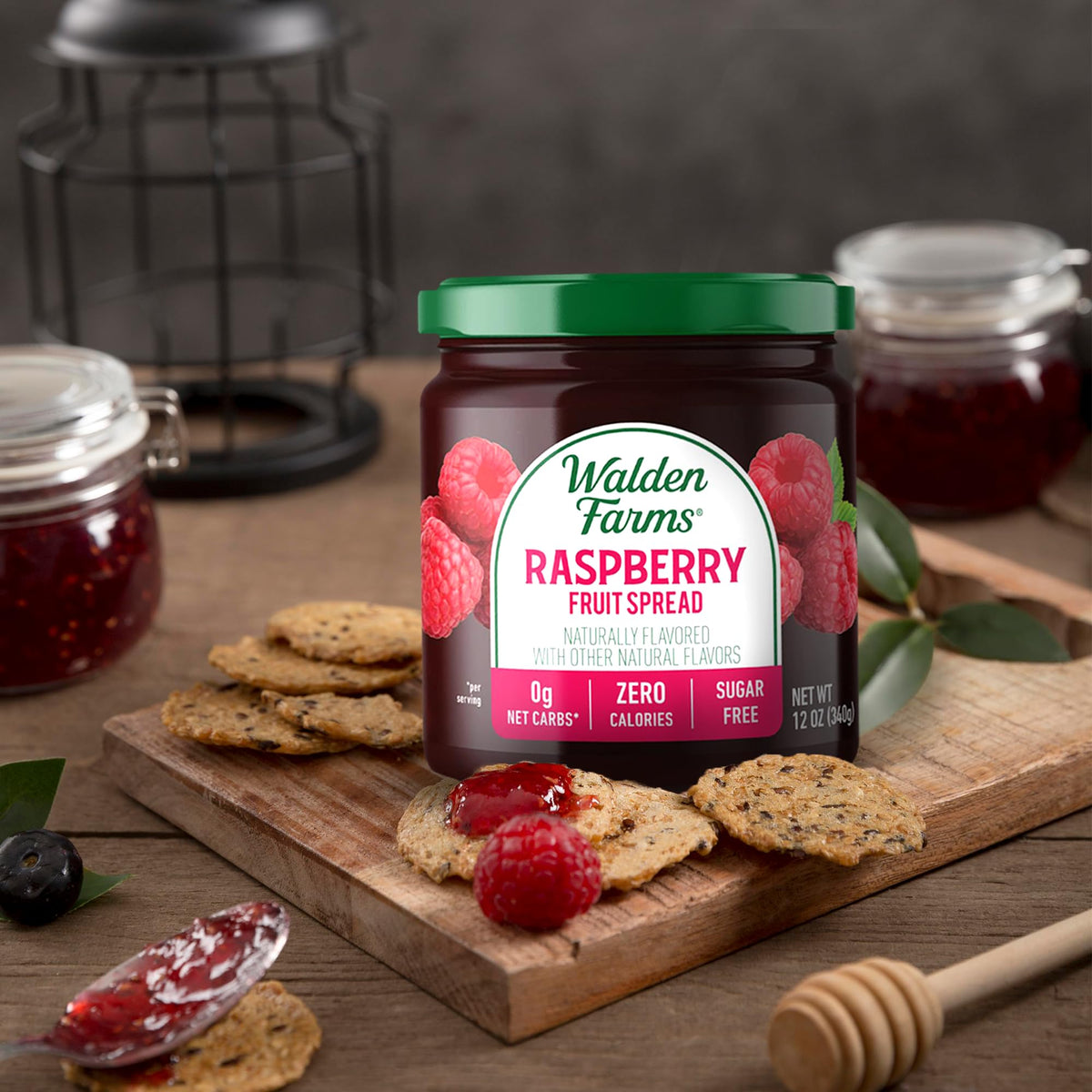 Walden Farms Fruit Spread Variety Pack – Zero Calorie, 0 Net Carbs, Keto-Friendly & Vegan (Blueberry, Raspberry & Strawberry, 3 x 12 oz)