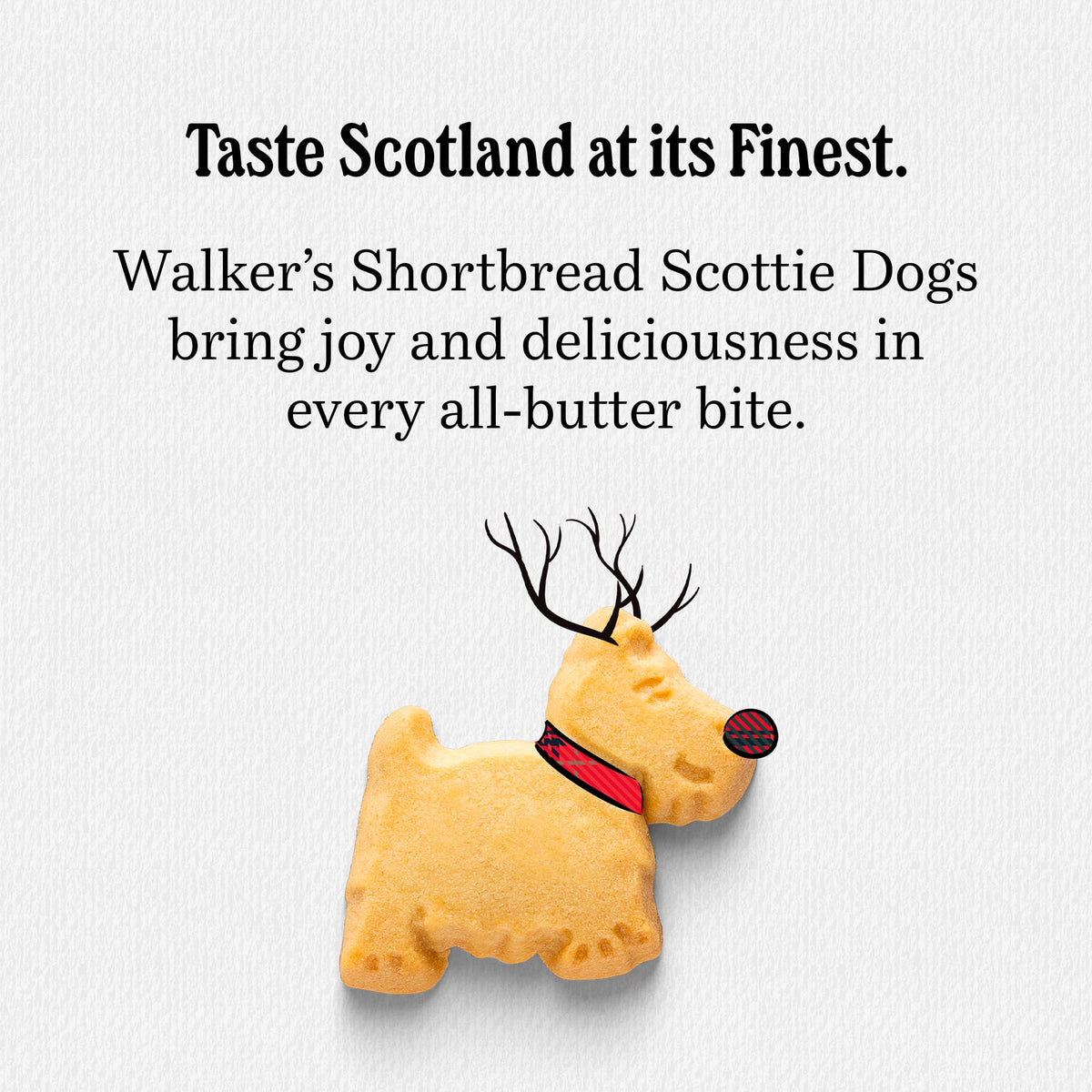 Walker’s Shortbread Scottie Dog Cookies — Pure Butter Shortbread, Kosher & Vegetarian, 3.9 oz Box (Pack of 6)