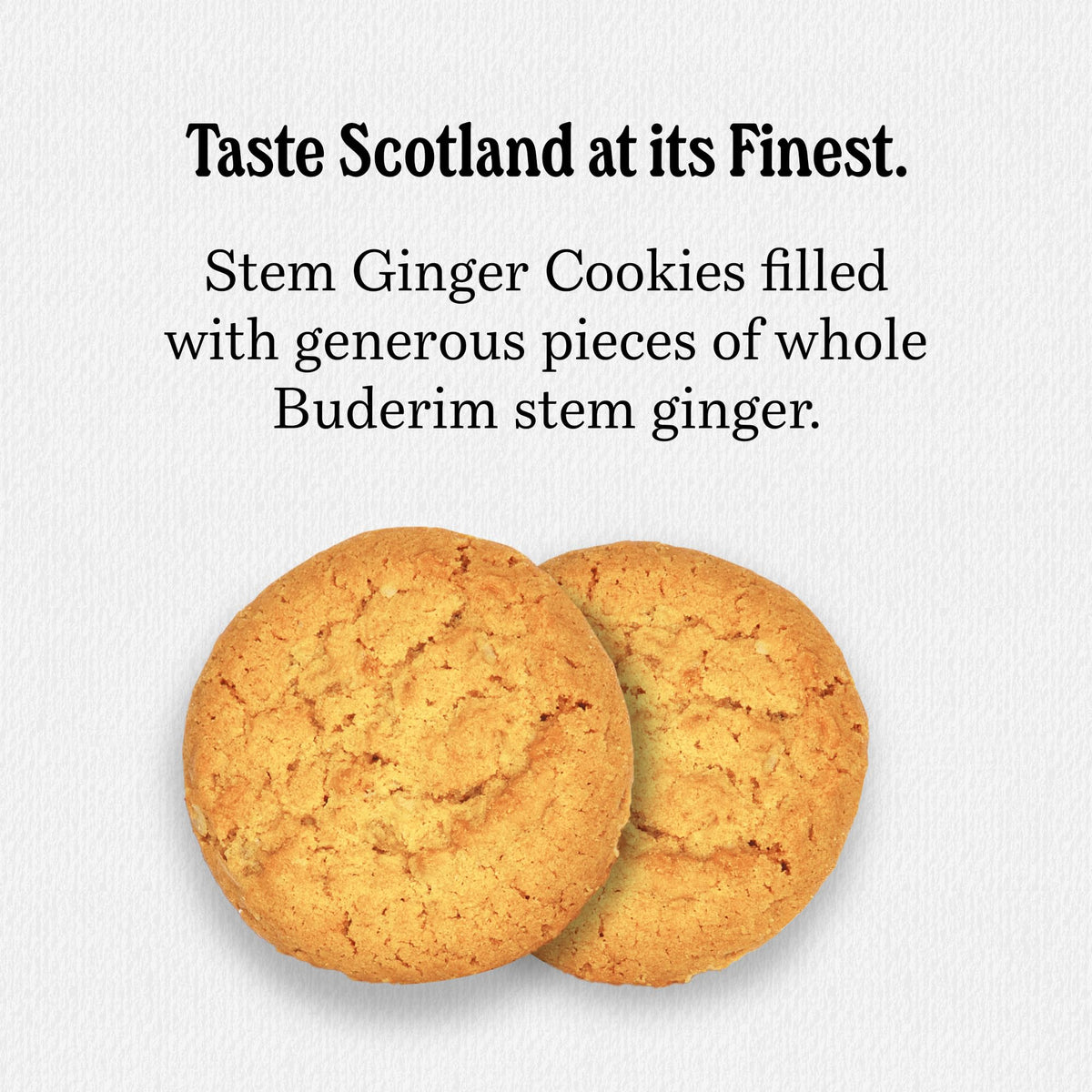 Walker's Stem Ginger Shortbread Biscuits | Scottish Cookies, 5.3 oz (Pack of 6)