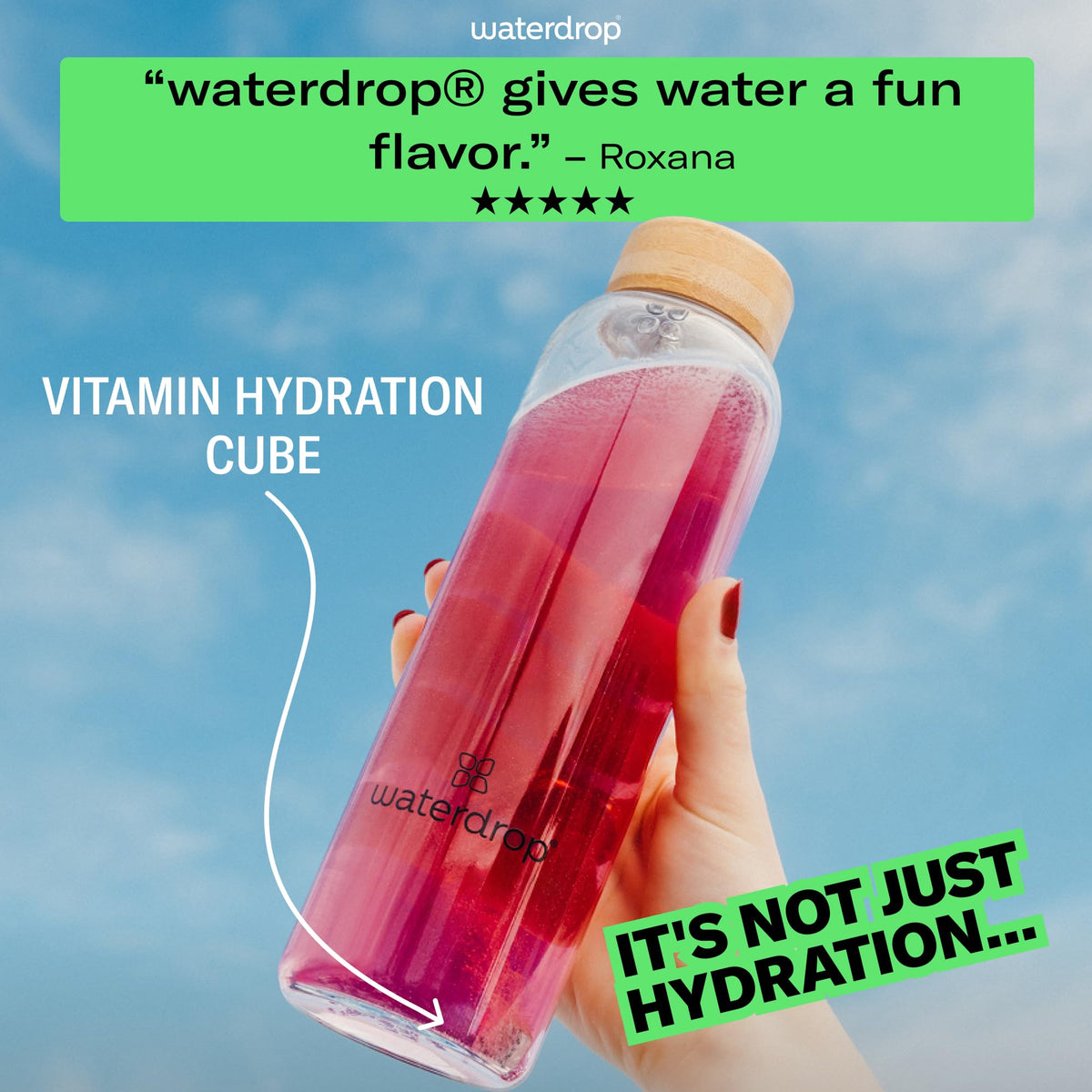 Waterdrop MICRODRINK Hydration Cubes – Grapefruit, Vitamin C & Electrolytes, Sugar Free
