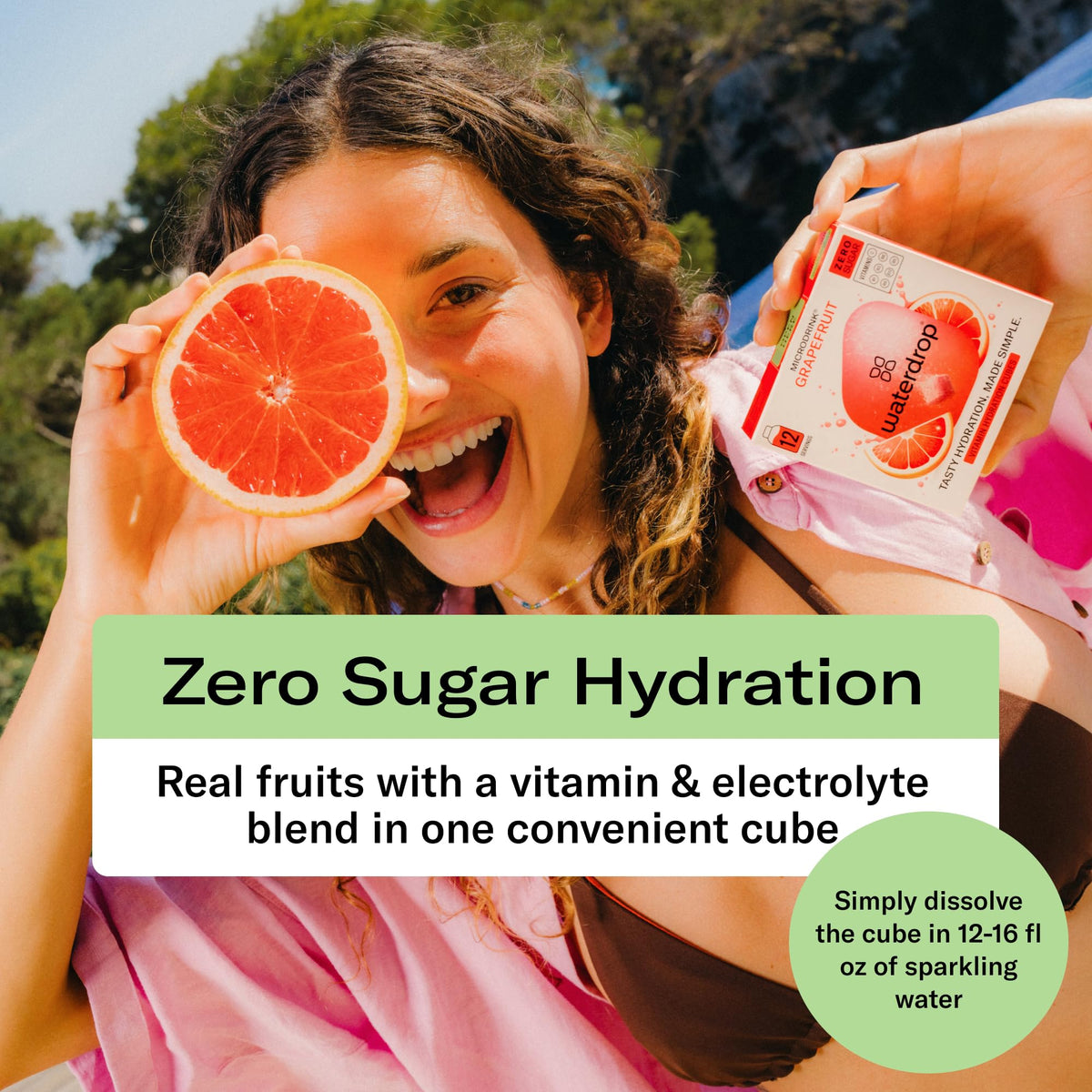 Waterdrop MICRODRINK Hydration Cubes – Orange Flavor Electrolyte Powder (24 CT)