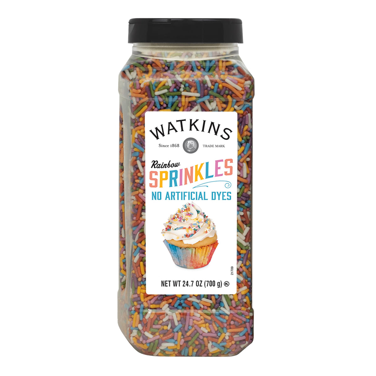 Watkins Rainbow Sprinkles - No Artificial Dyes - 24.7oz
