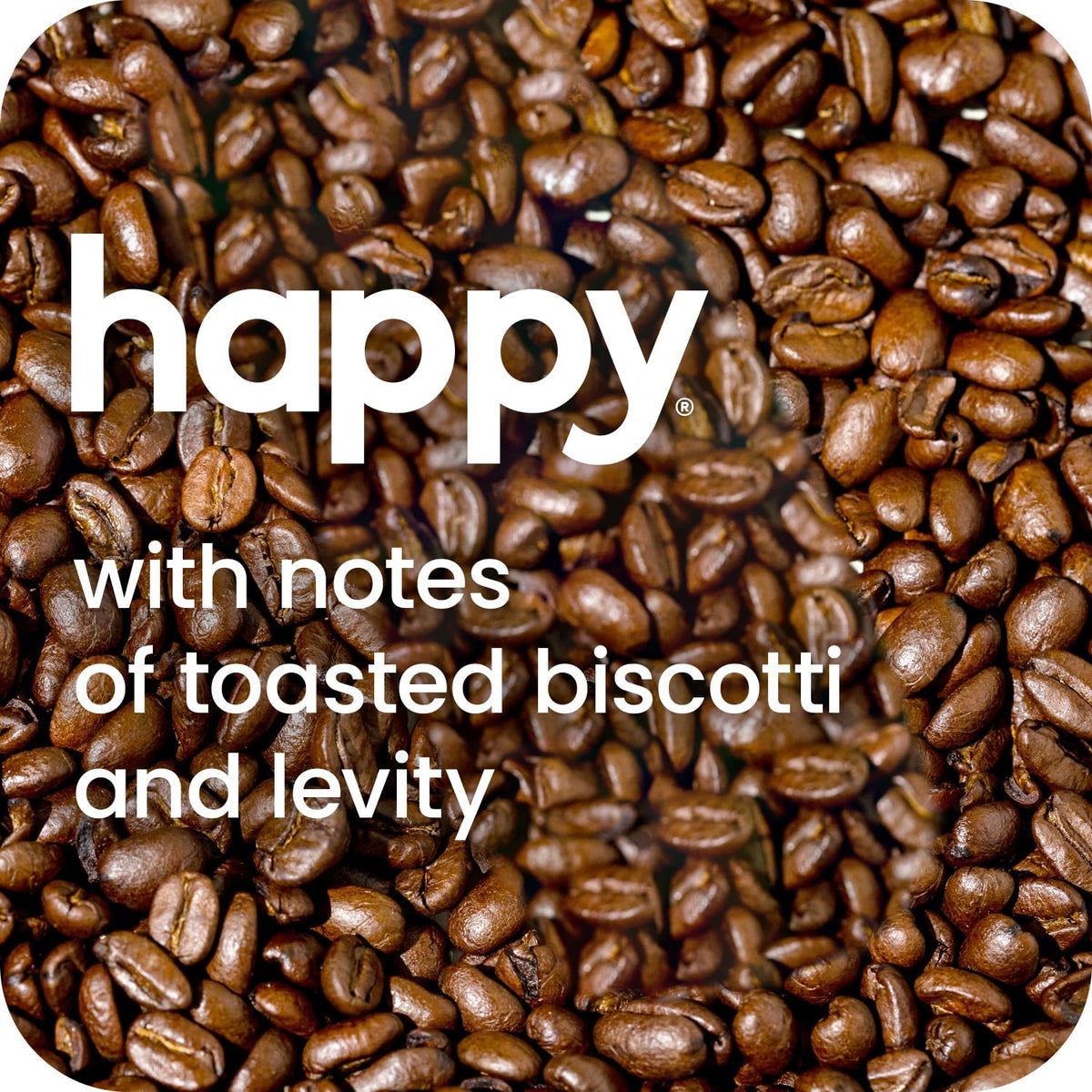We Are Happy Light Roast Coffee Pods (60 ct) – Toasted Biscotti Notes, K-Cup Compatible, Rainforest Alliance