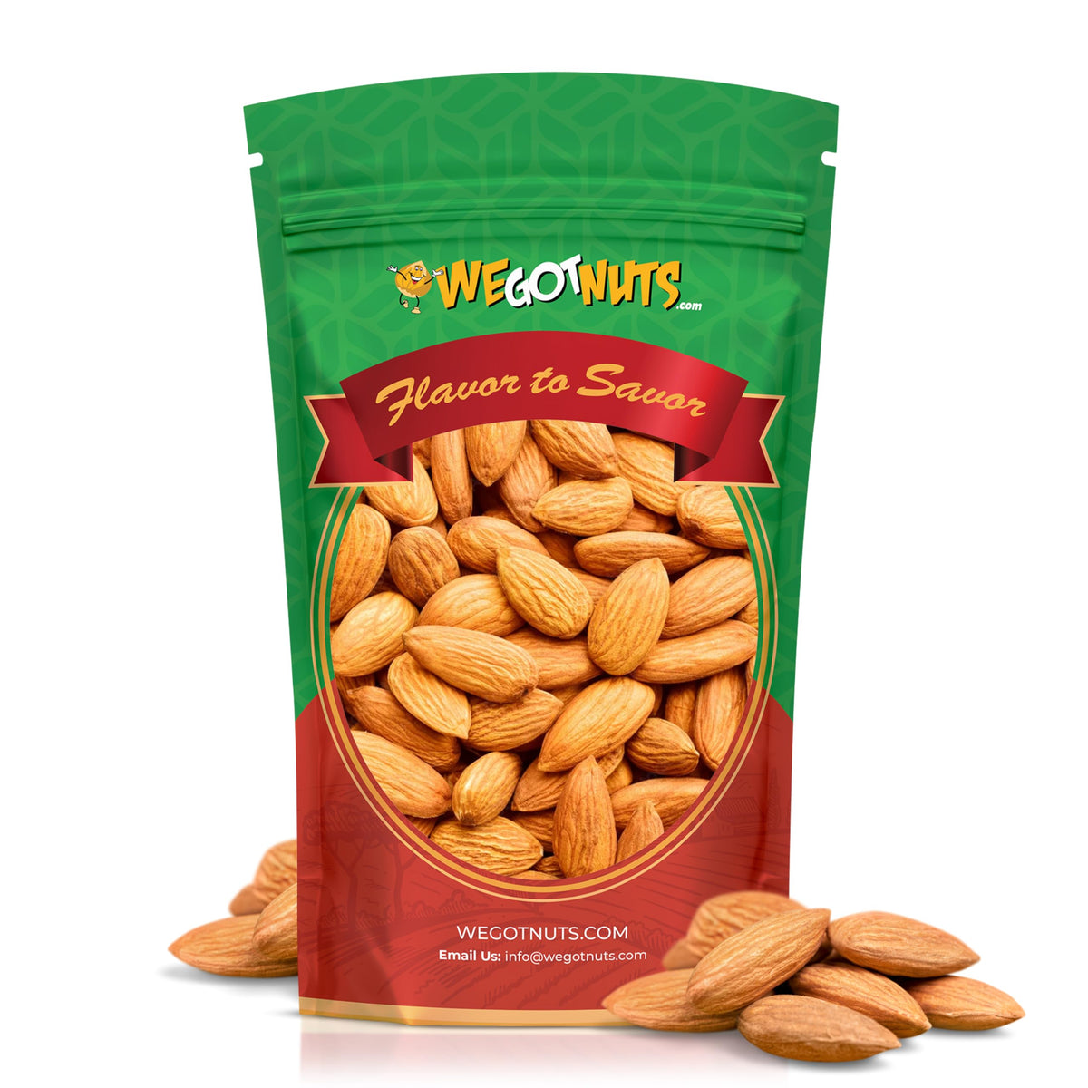 We Got Nuts Jumbo California Almonds – 64oz (4 lb), Raw, Unsalted, Shelled, Non-GMO, Kosher
