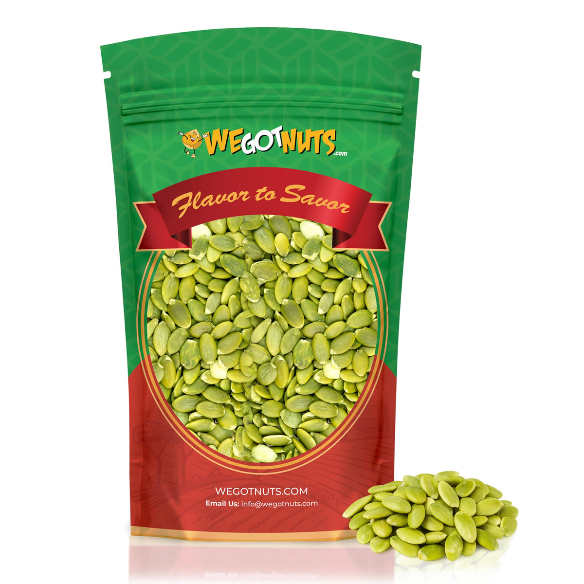 We Got Nuts Pumpkin Seeds – 4 Lbs Raw Pepitas, Shell-Free, Non-GMO, 100% Natural | Ideal for Baking, Salads, Cereal, and Roasting