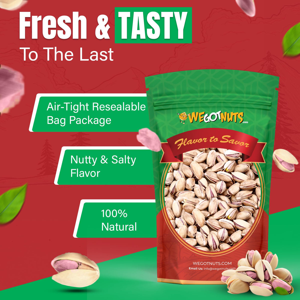 We Got Nuts Turkish Antep Pistachios 5lb – Premium Kosher Roasted In-Shell