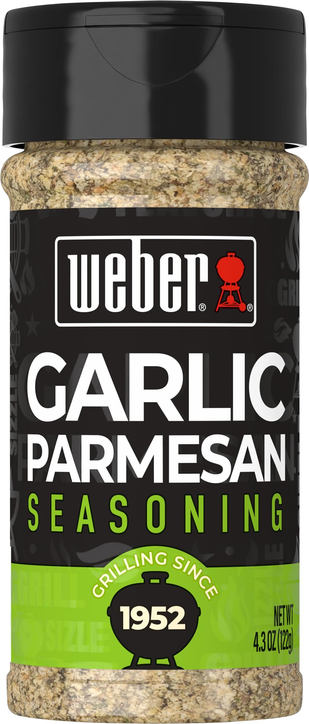 Weber Garlic Parmesan Seasoning, 4.3 oz – Pack of 6 | Grilling Flavor Boost