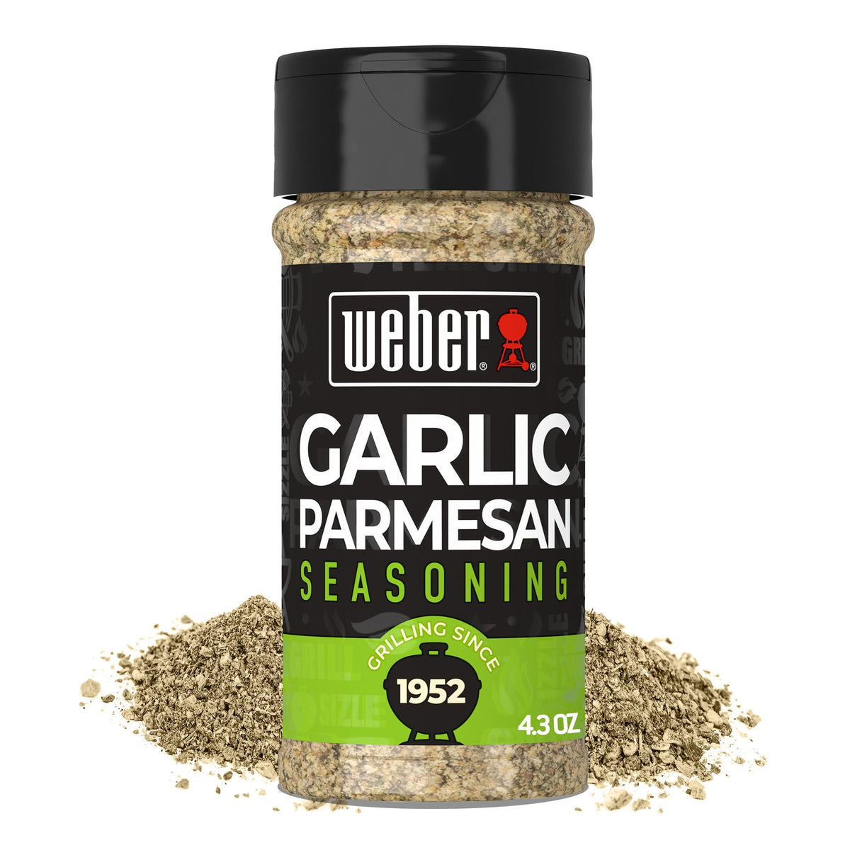 Weber Garlic Parmesan Seasoning, 4.3 oz – Pack of 6 | Grilling Flavor Boost