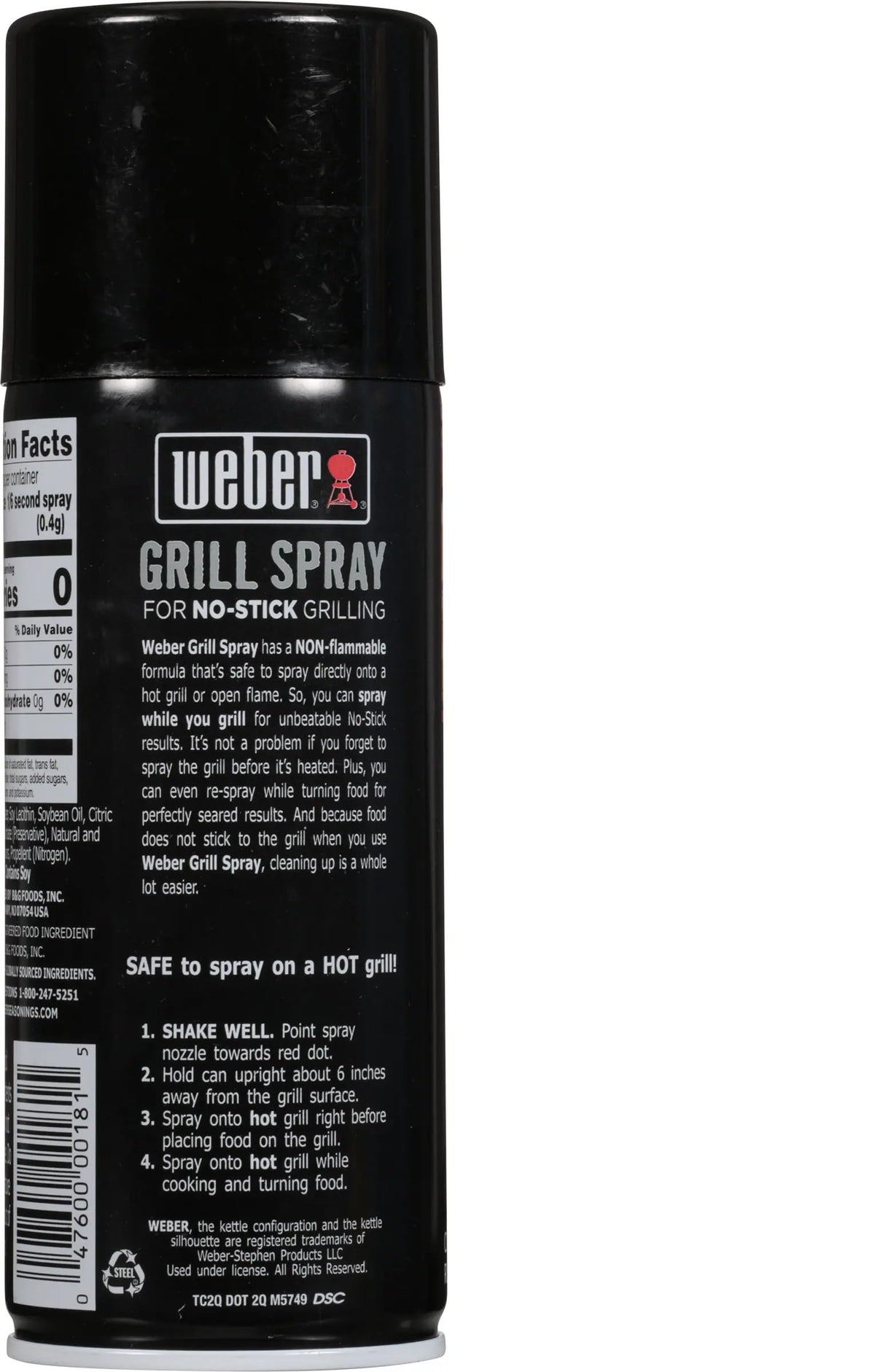 Weber Grill'N Spray 6 Oz. Pack of 3 | Grilling Spray for Hot Surfaces