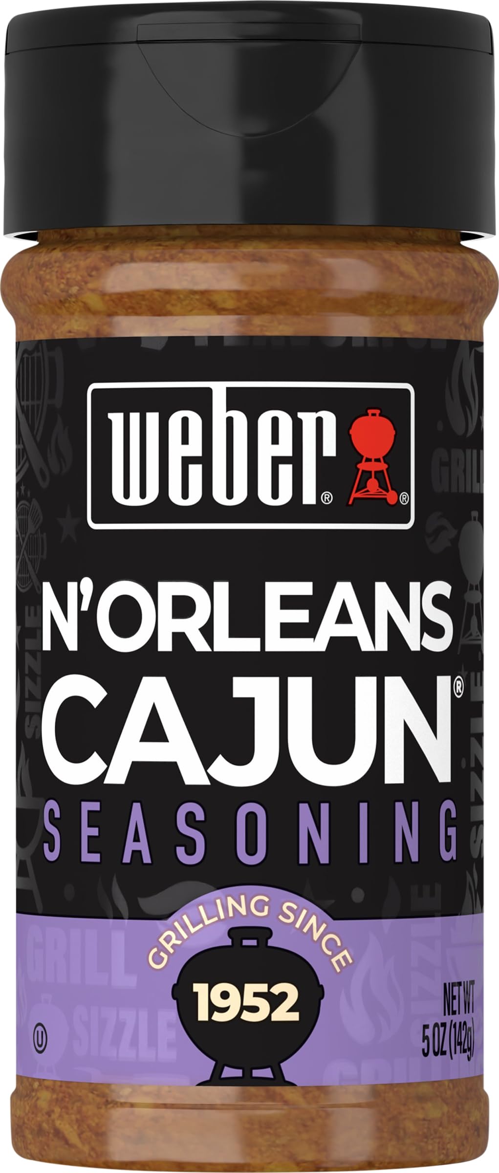 Weber N'Orleans Cajun Seasoning, 5 oz (Pack of 6) – Bold Cajun Flavor for Grilling