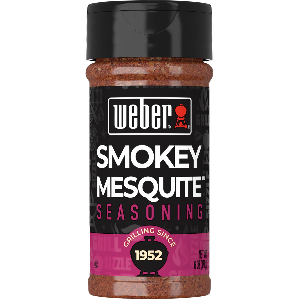 Weber Smokey Mesquite Seasoning – 6 oz (Pack of 6) | Mesquite Grill Rub