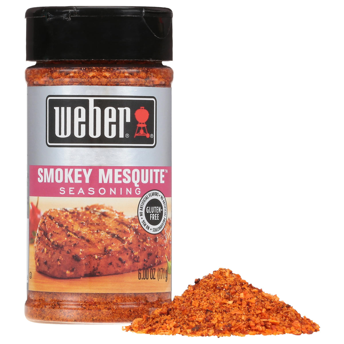 Weber Smokey Mesquite Seasoning – 6 oz (Pack of 6) | Mesquite Grill Rub