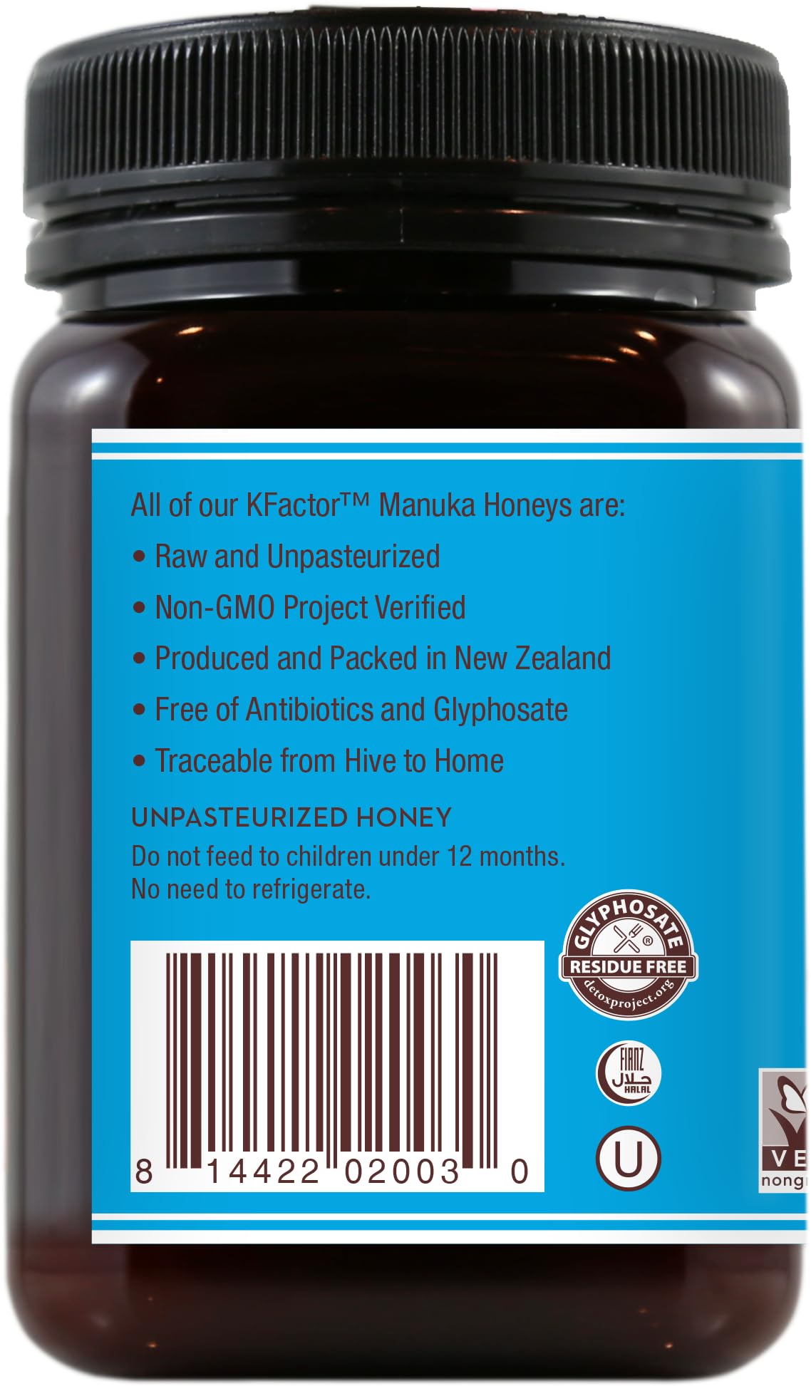 Wedderspoon Raw Premium Manuka Honey KFactor 12 – 17.6 oz Unpasteurized NZ Honey