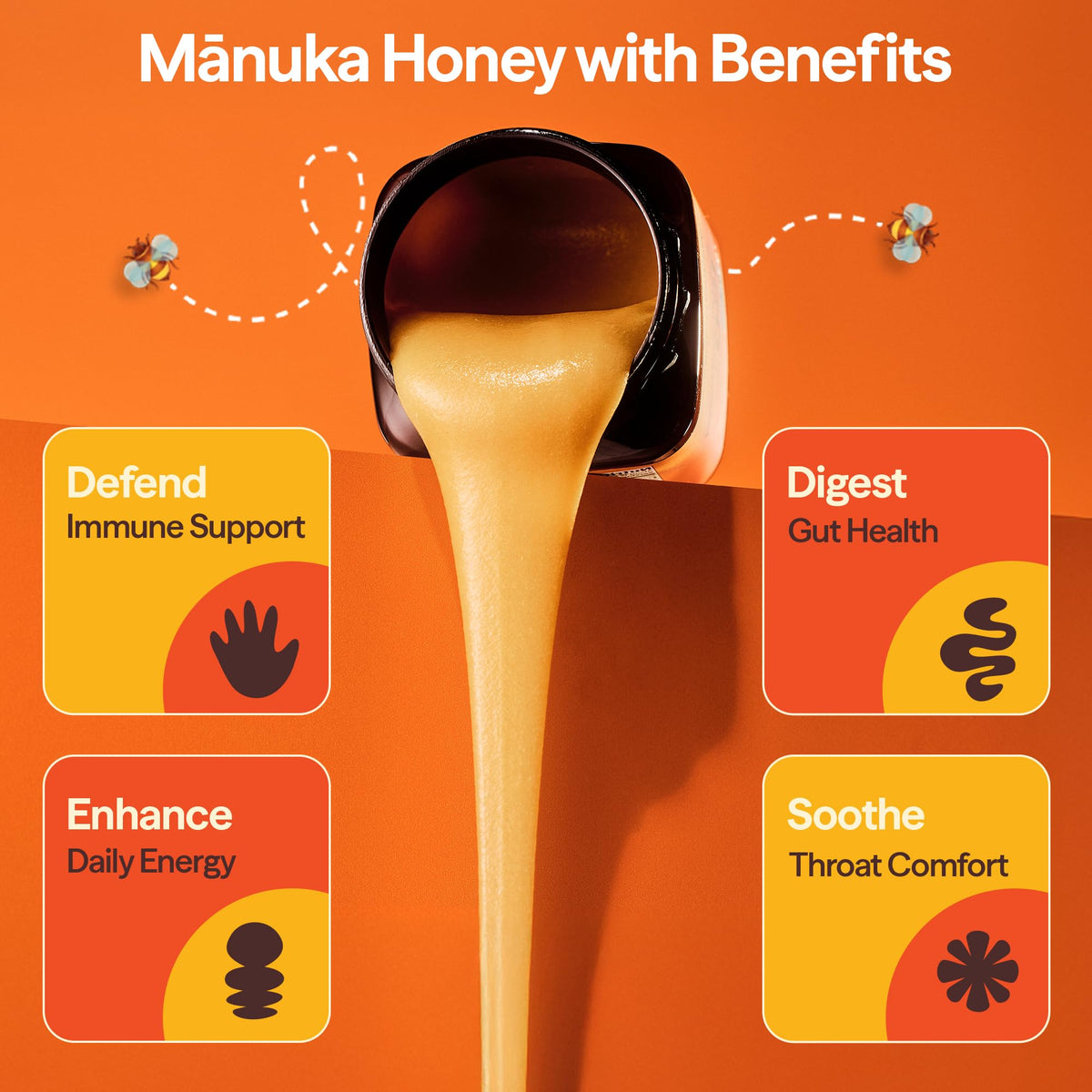 Wedderspoon Organic Raw Manuka Honey 100+ MGO – 8.8 oz, New Zealand Unpasteurized & BPA-Free Jar