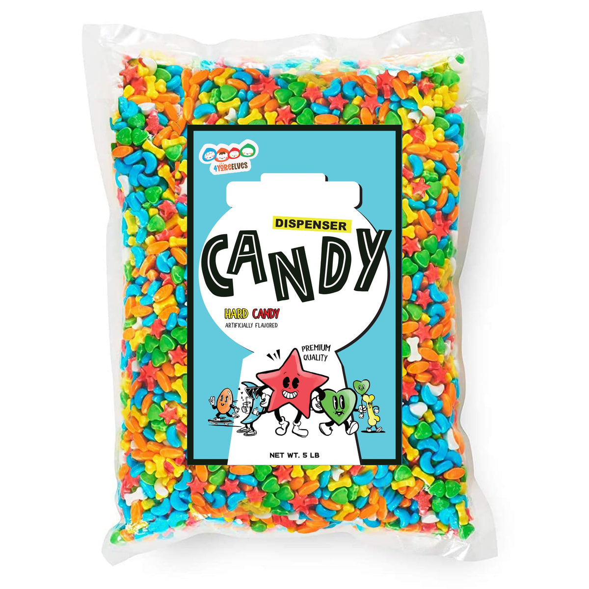 4YoreElves Wee Winkers 5lb Bulk Candy for Candy Machines — Fruit Shapes