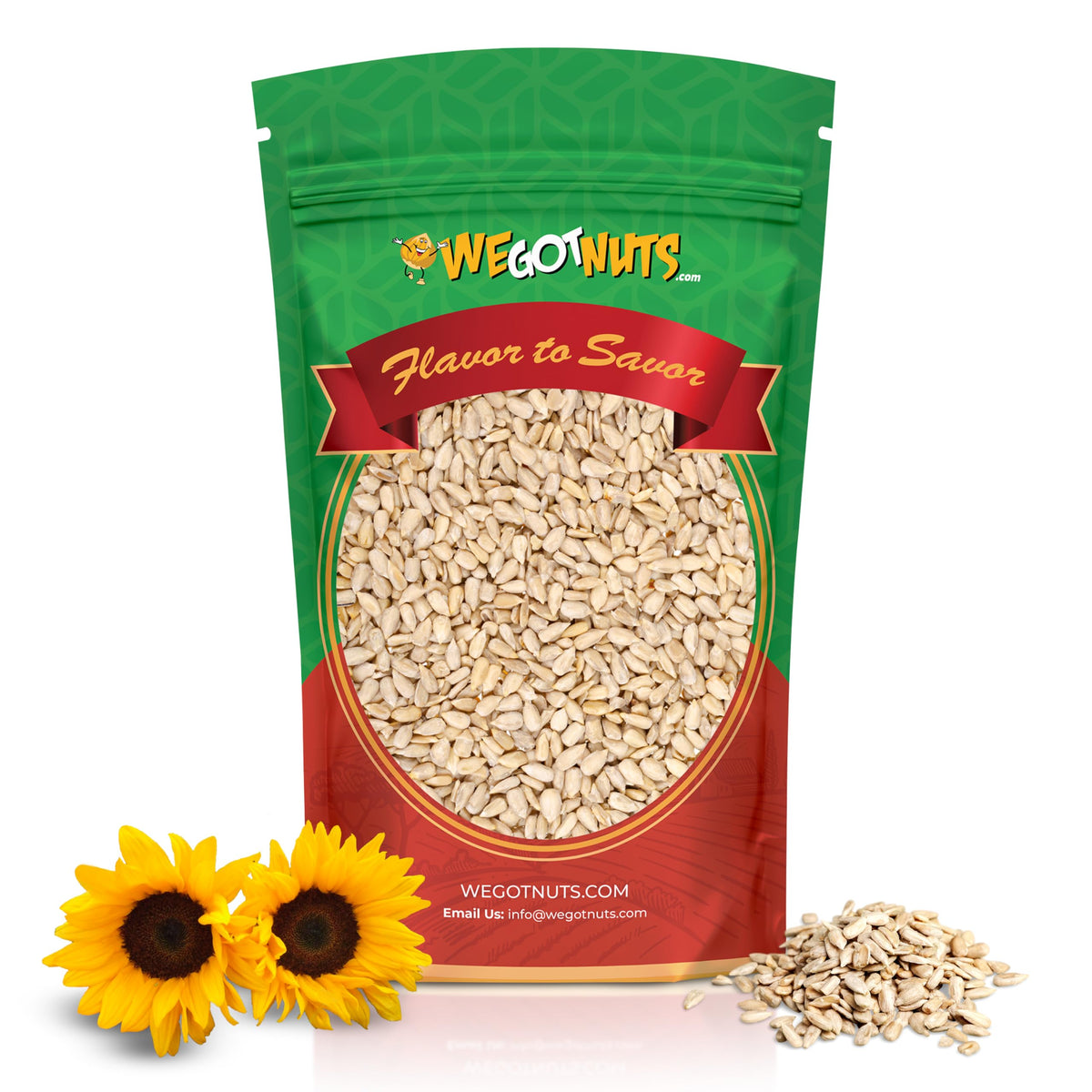 We Got Nuts Raw Sunflower Seeds – Kosher, Shelled & Unsalted, 5 lb Bag