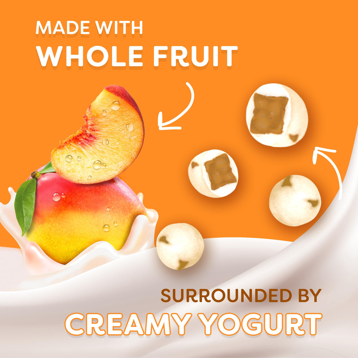 Welch's Fruit Snacks Fruit 'n Yogurt Variety Pack – Strawberry & Mango Peach, Gluten Free, 40-Count (0.7 oz Each)