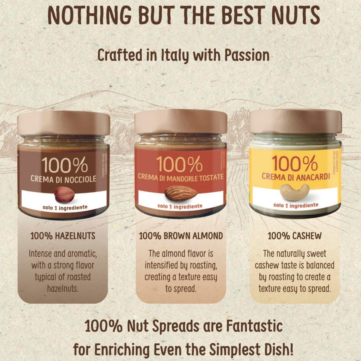 WellEatable Organic Hazelnut Cream – 100% Italian Hazelnuts, 6.2 oz