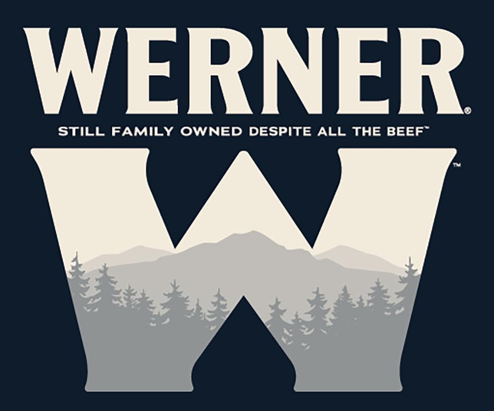 Werner Beef Jerky Slab 10 Count – Giant Jerky Slab, Thinly Sliced, Hot & Spicy
