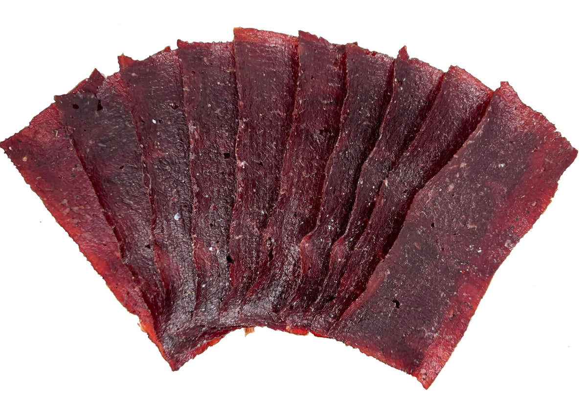 Werner Beef Jerky Slab 10 Count – Giant Jerky Slab, Thinly Sliced, Hot & Spicy