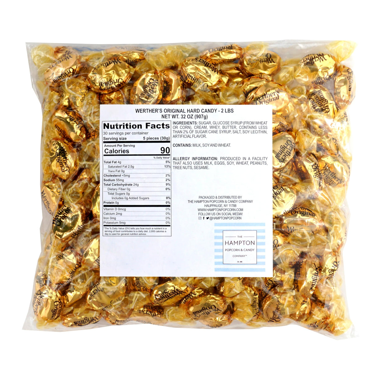Werther's Original Hard Candy – 2 lb Bulk Bag | The Hampton Candy Company