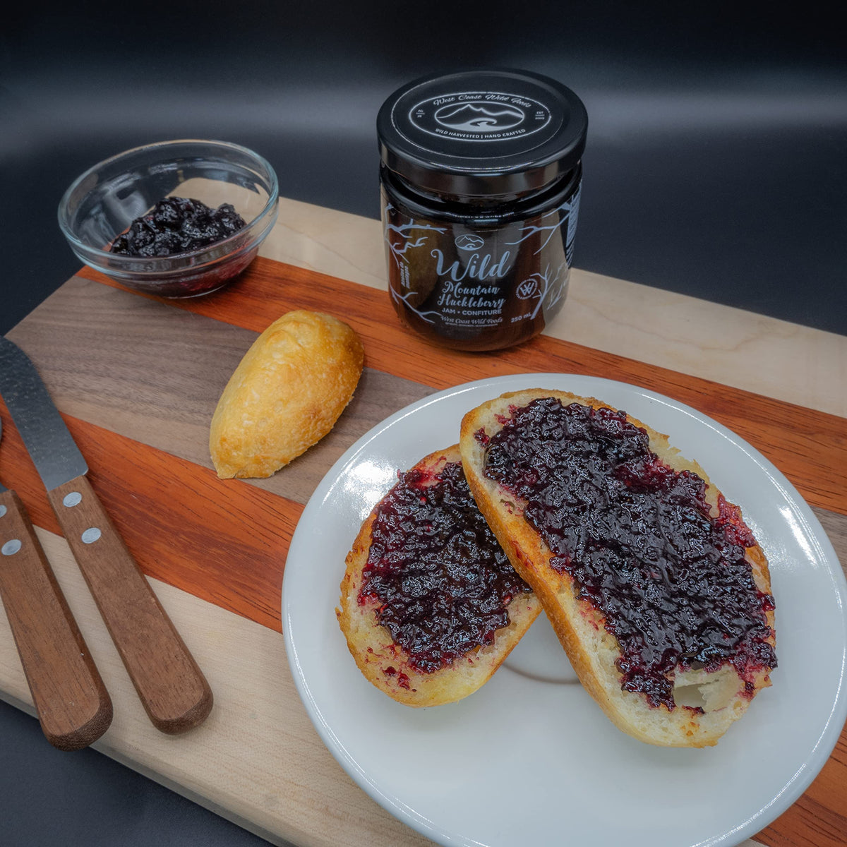Wild Huckleberry Jam – 11.5 oz | Locally Harvested | West Coast Wild Foods
