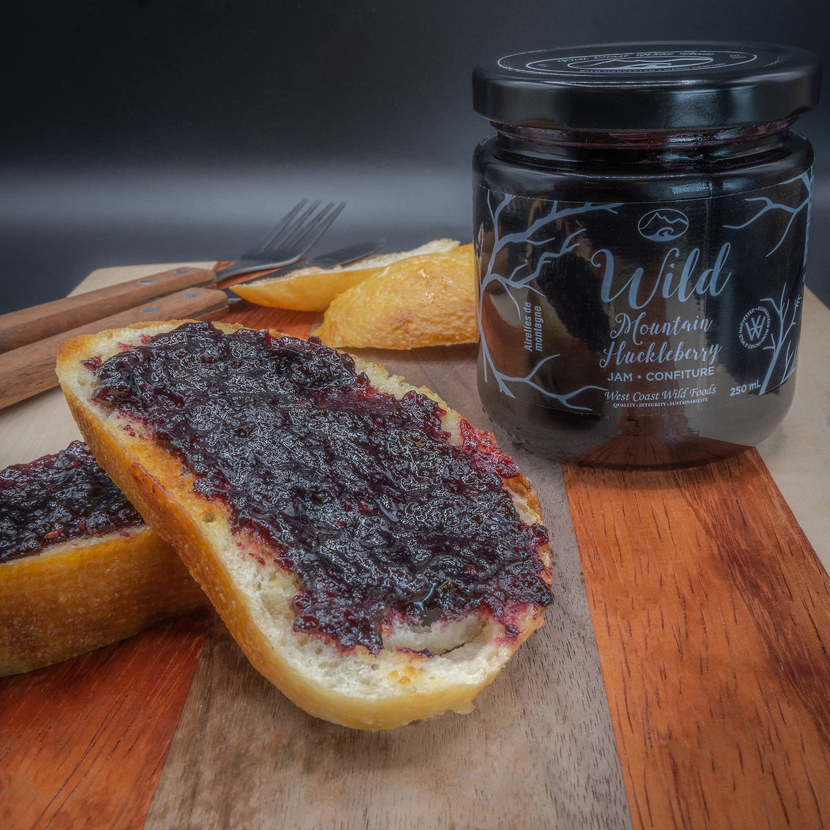Wild Huckleberry Jam – 11.5 oz | Locally Harvested | West Coast Wild Foods