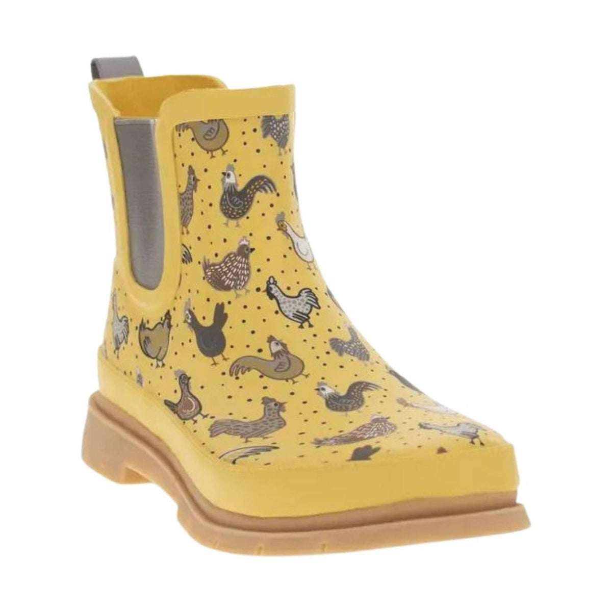 Western Chief Women's Hen Frenzy Chelsea Rain Boots - Yellow