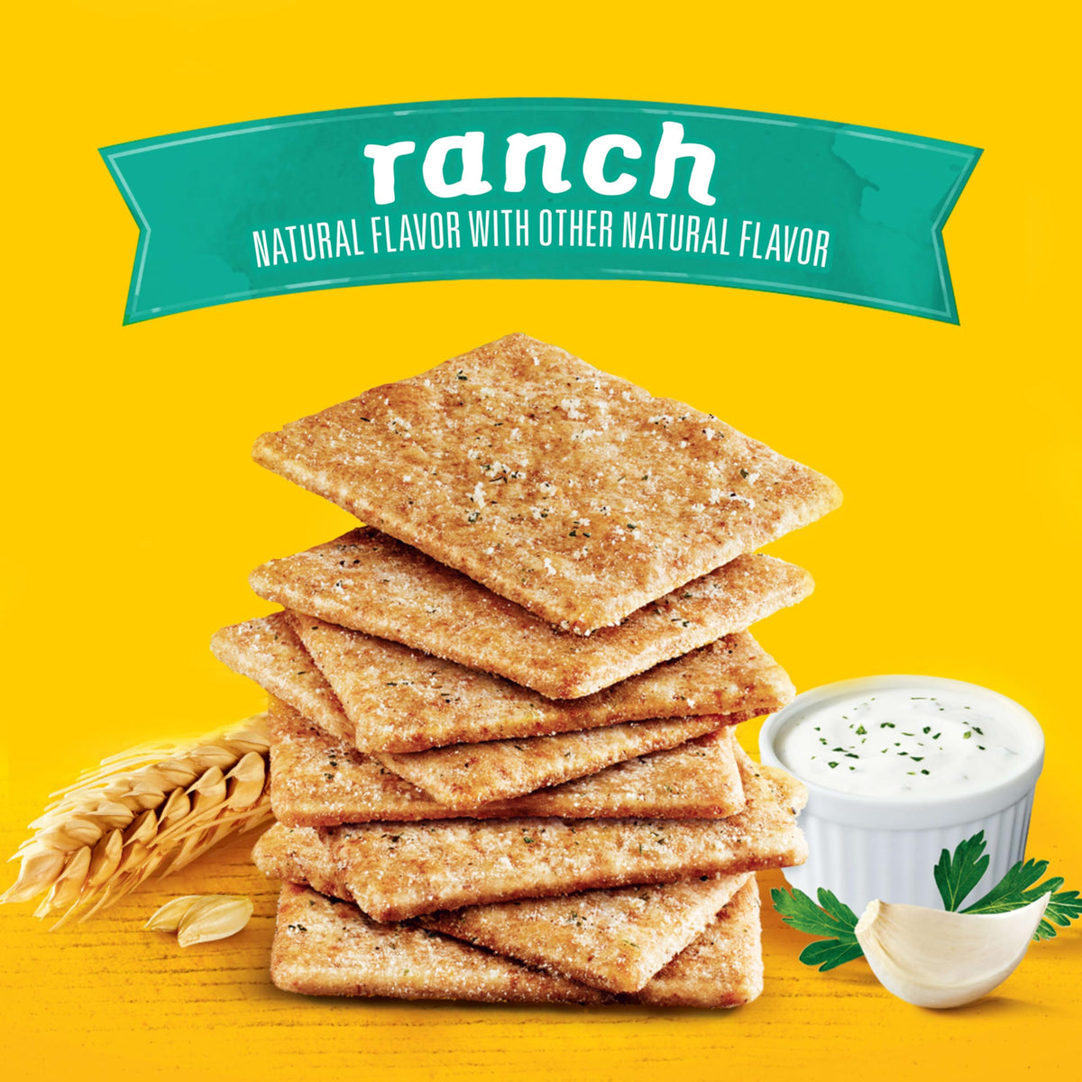 Wheat Thins Ranch Flavored Whole Grain Crackers — Bulk 6-8.5 oz Boxes