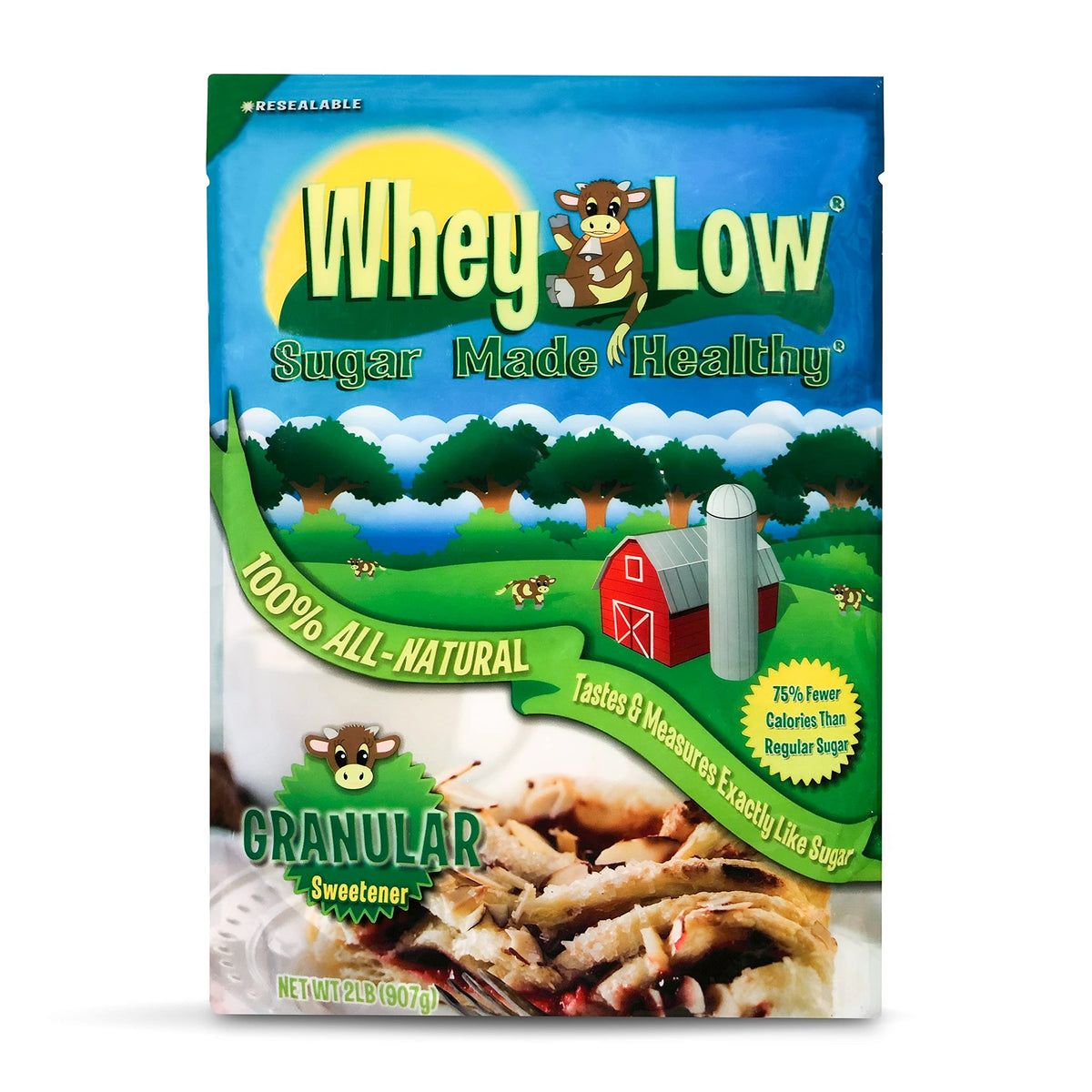 Whey Low Sweetener – 100% Natural Sugar Substitute, 1:1, Keto Friendly
