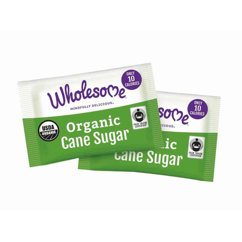 Wholesome Organic Cane Sugar Packets 2.6g – 1000 per Case | Convenient, Pure Sweetening