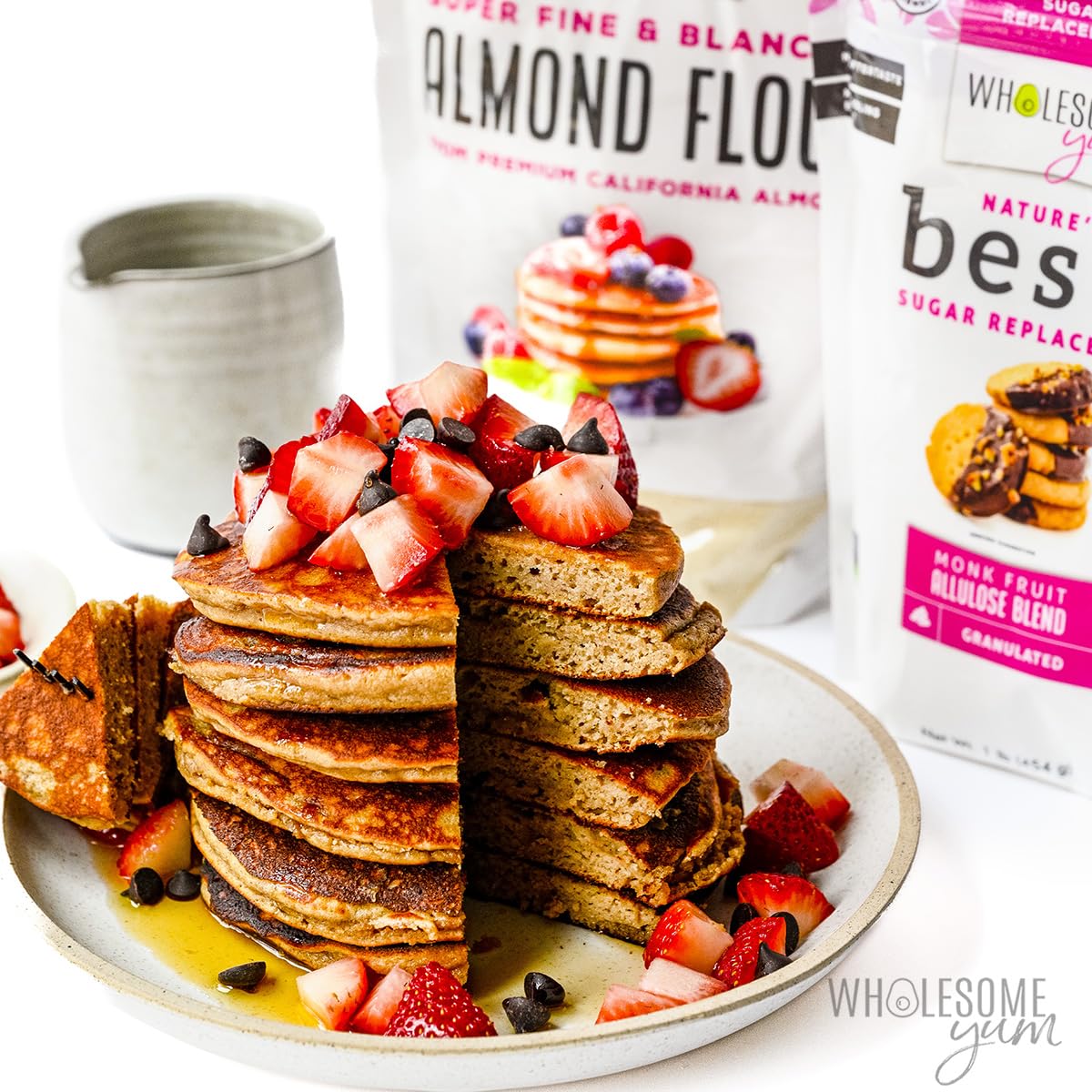 Wholesome Yum Premium Fine Blanched Almond Flour – 16oz Pack of 2 | Gluten Free, Low Carb, Non-GMO, Keto Friendly